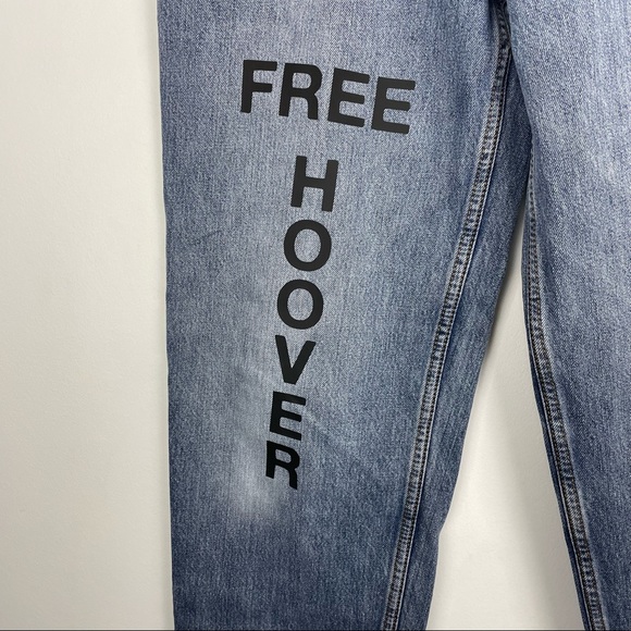 FREE HOOVER VINTAGE REPURPOSED LEVI’S JEANS KANYE WEST X DRAKE 33x34 - Picture 2 of 5
